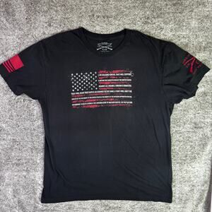 Grunt Style American Flag Men's Shirt XL